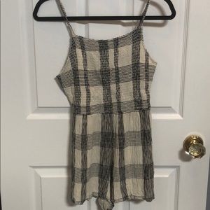 Topshop Gingham Romper